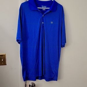 Champion polo shirt blue and white stripes